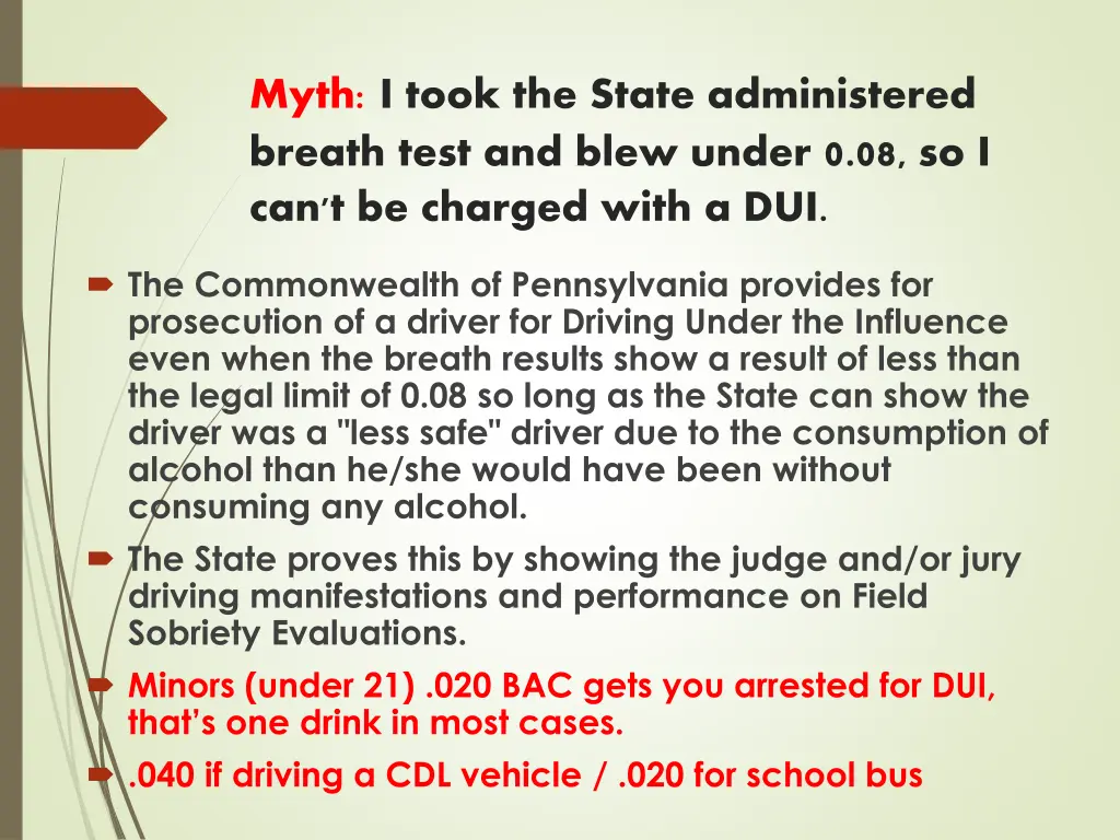 myth i took the state administered breath test