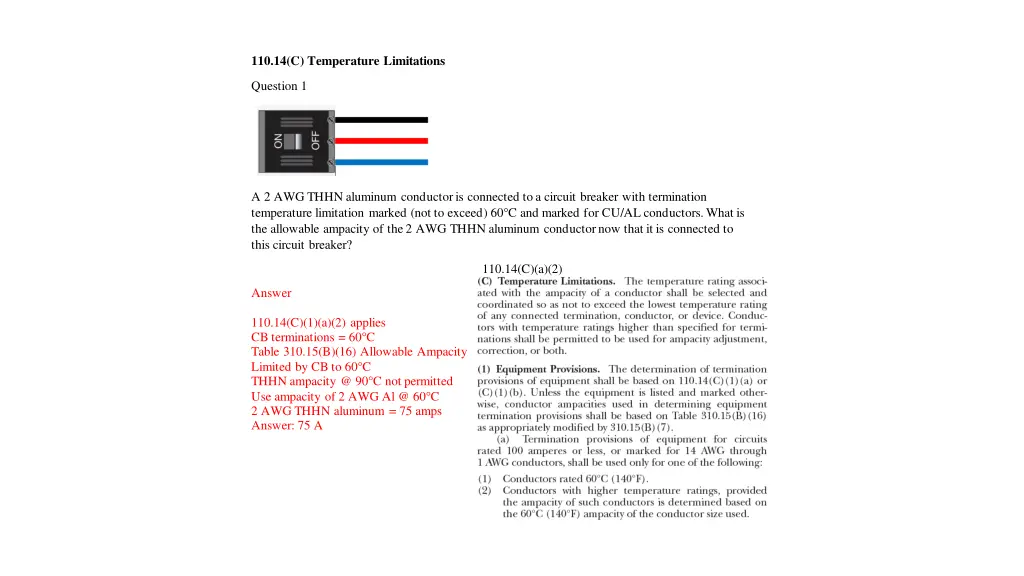 110 14 c temperature limitations 1