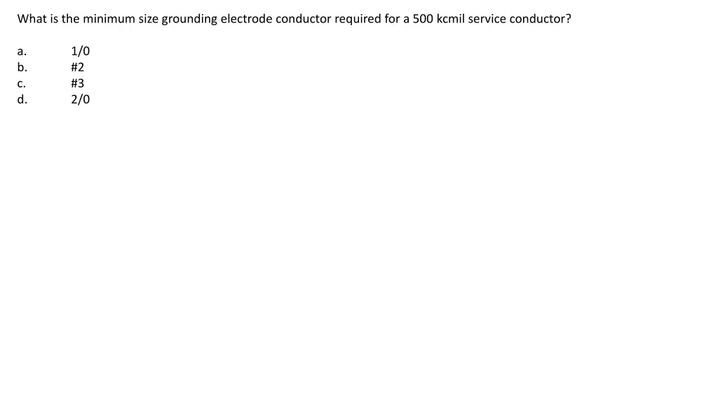 what is the minimum size grounding electrode 2