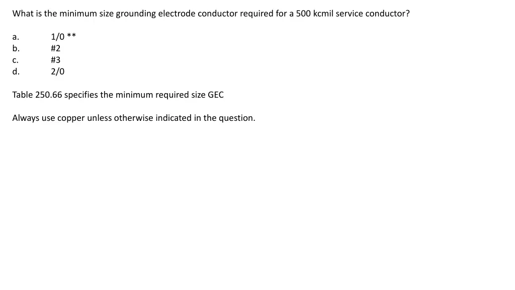 what is the minimum size grounding electrode 3