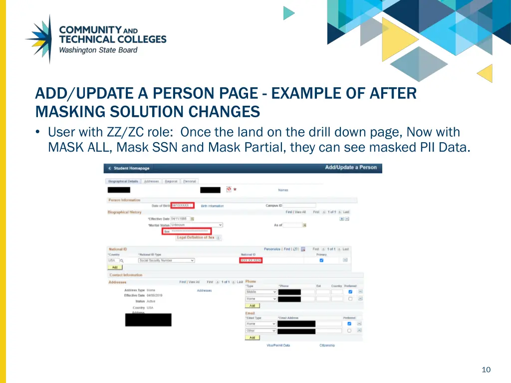 add update a person page example of after masking