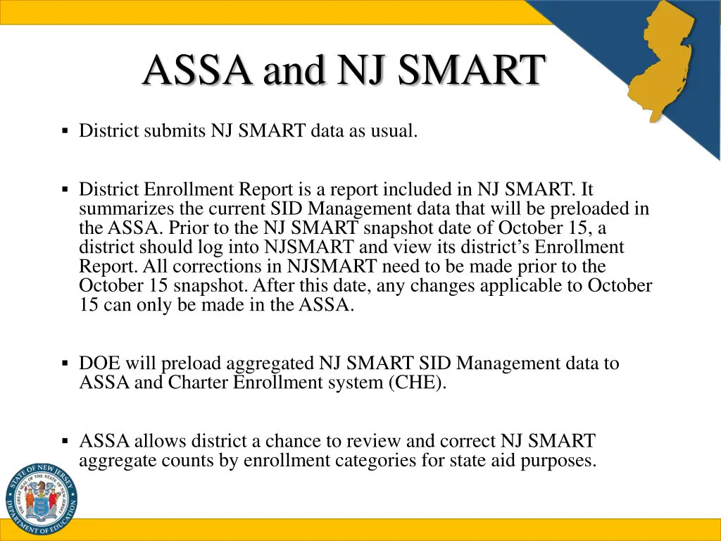 assa and nj smart