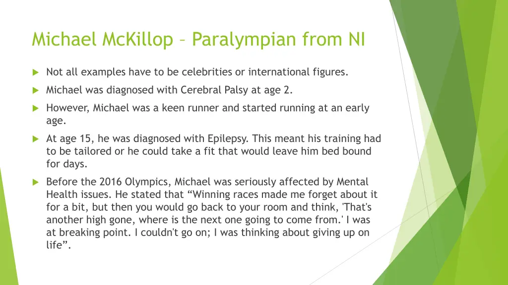 michael mckillop paralympian from ni