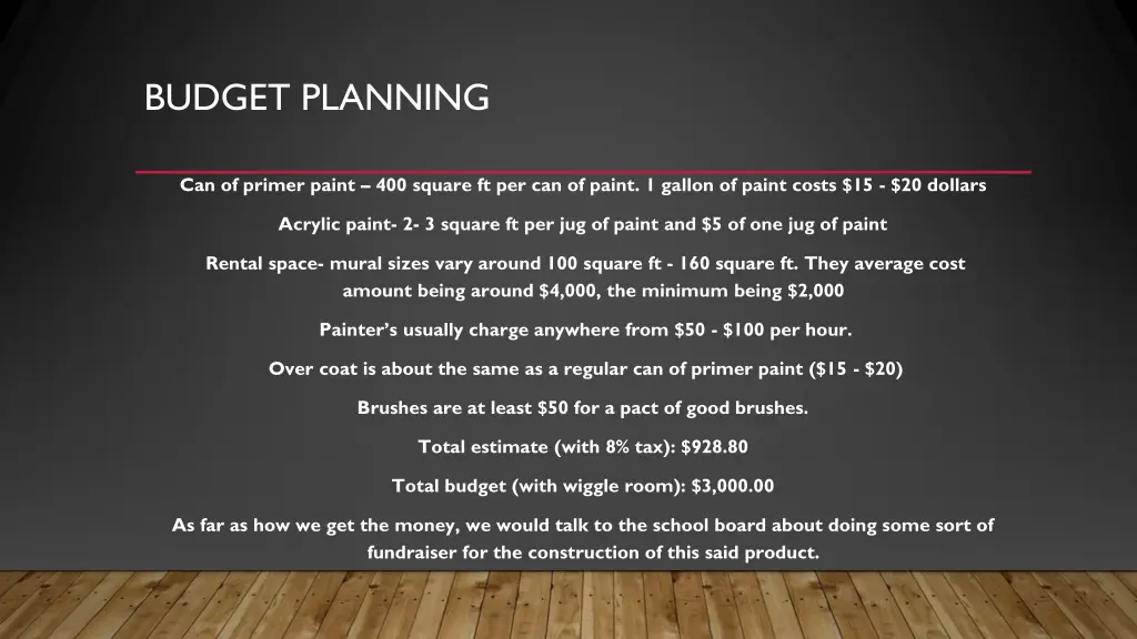 budget planning