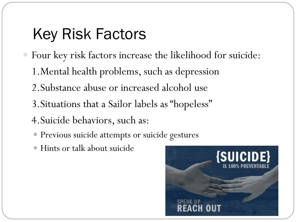 key risk factors