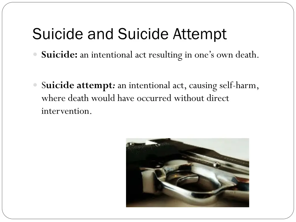 suicide and suicide attempt