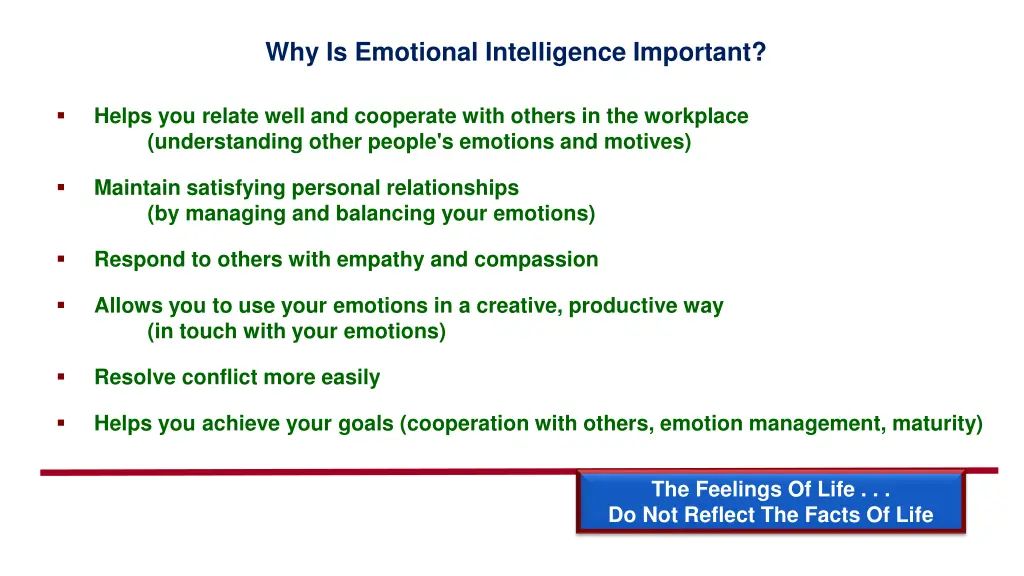 why is emotional intelligence important