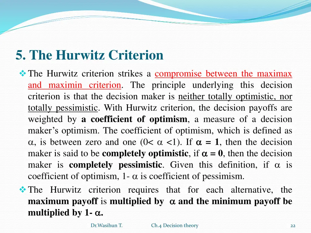 5 the hurwitz criterion