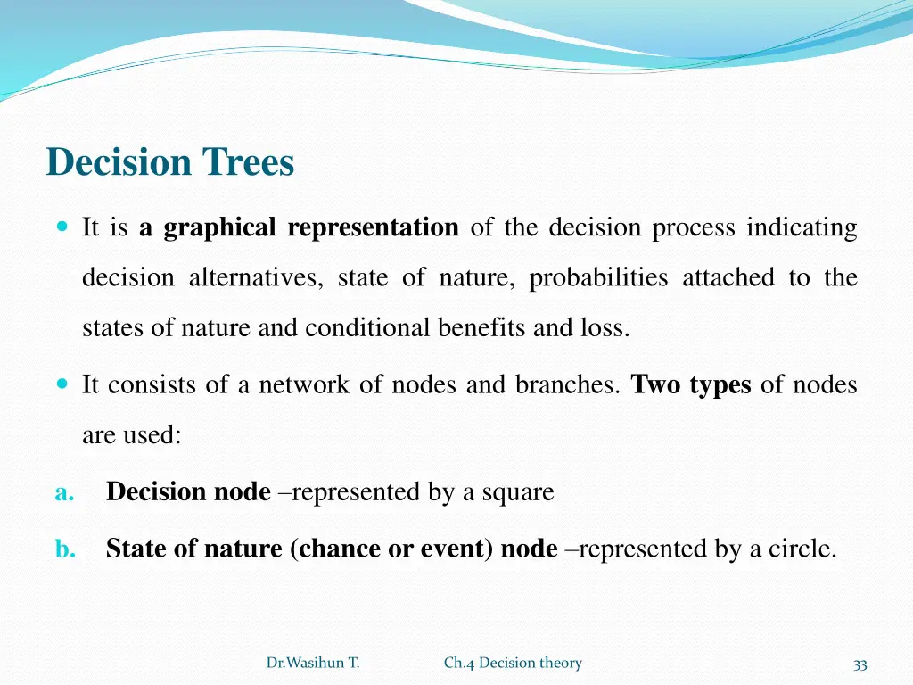 decision trees