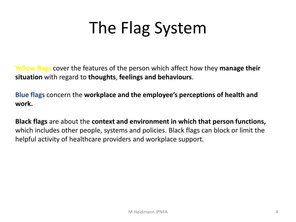 the flag system 3