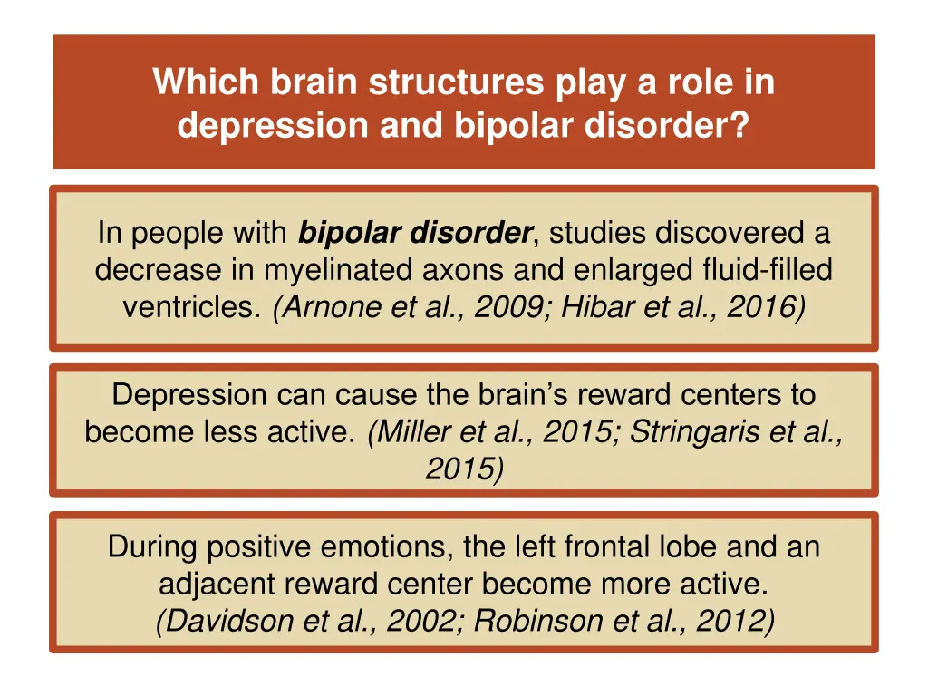 which brain structures play a role in depression