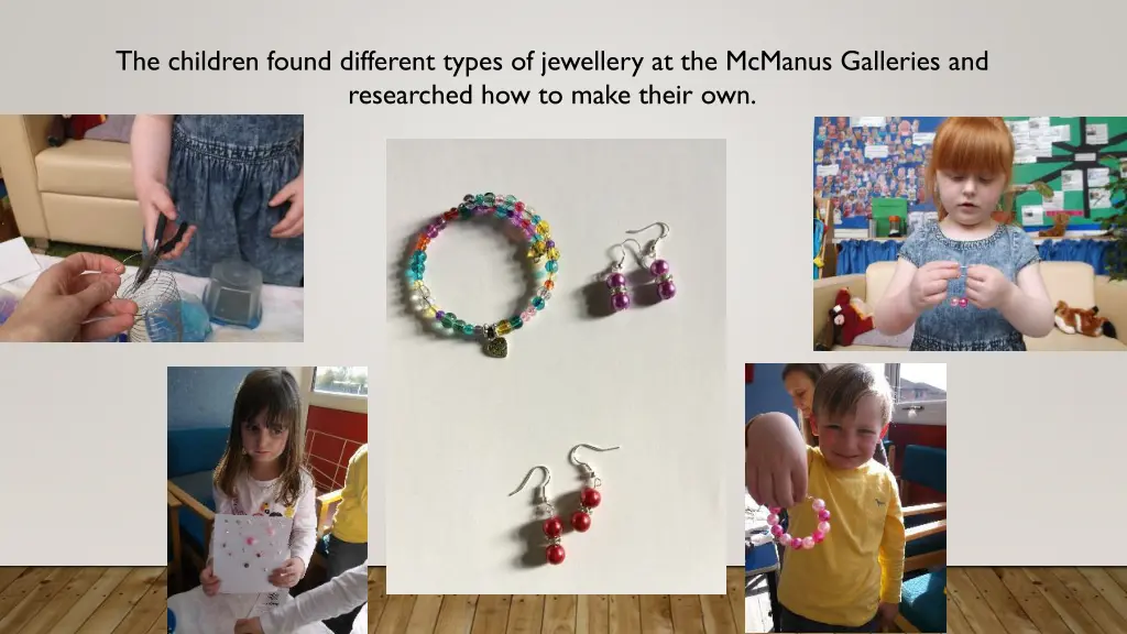 the children found different types of jewellery