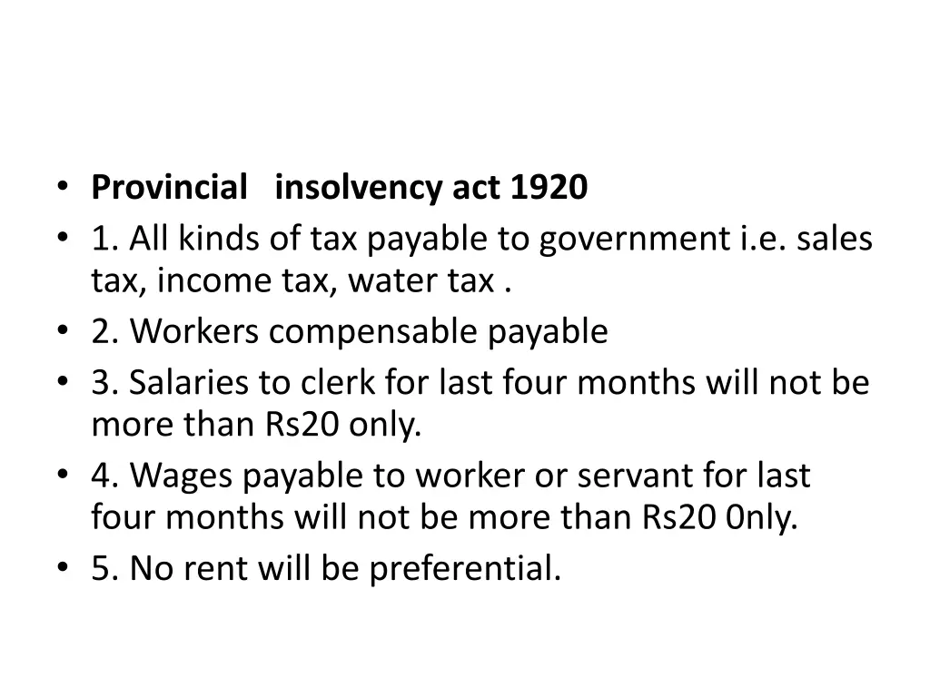 provincial insolvency act 1920 1 all kinds