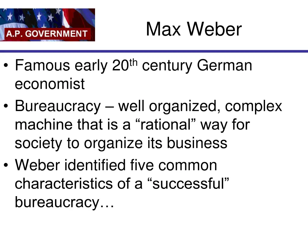 max weber