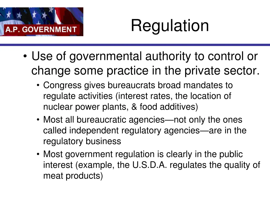 regulation