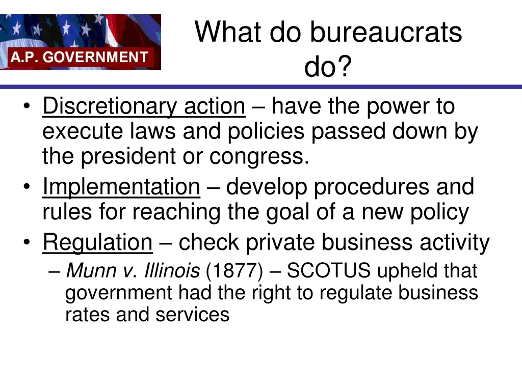 what do bureaucrats do