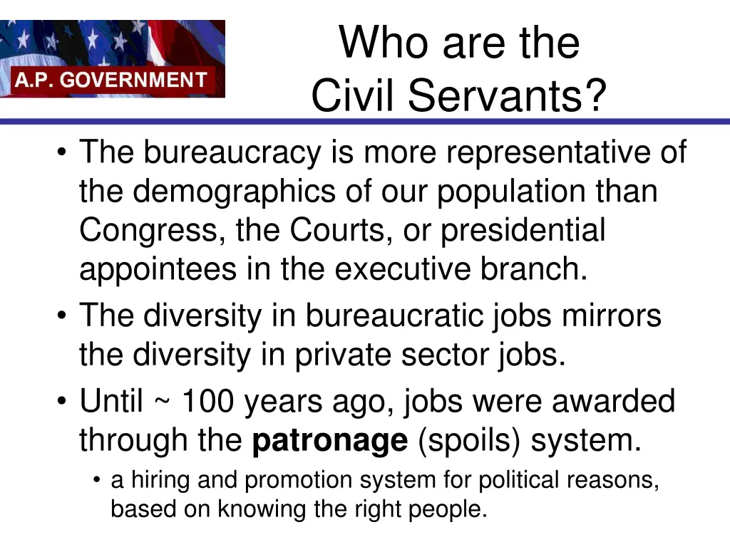 who are the civil servants