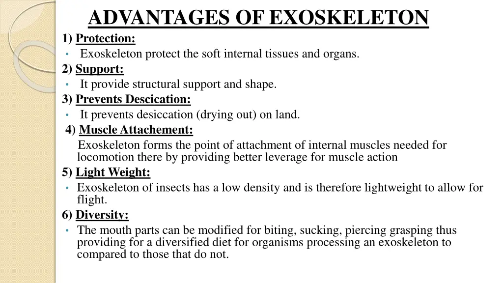 advantages of exoskeleton 1 protection