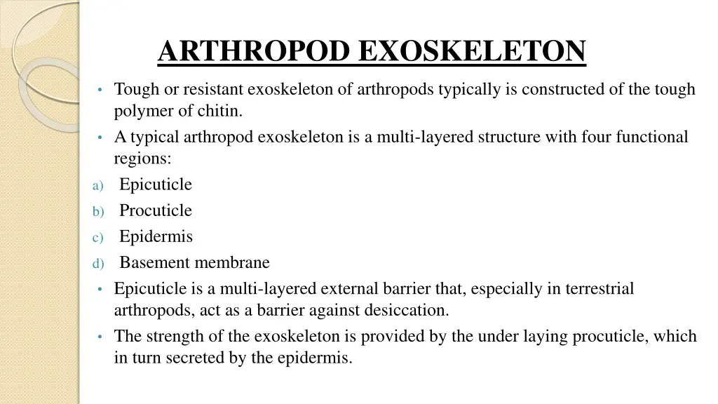 arthropod exoskeleton