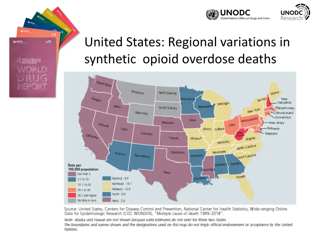 united states regional variations in synthetic