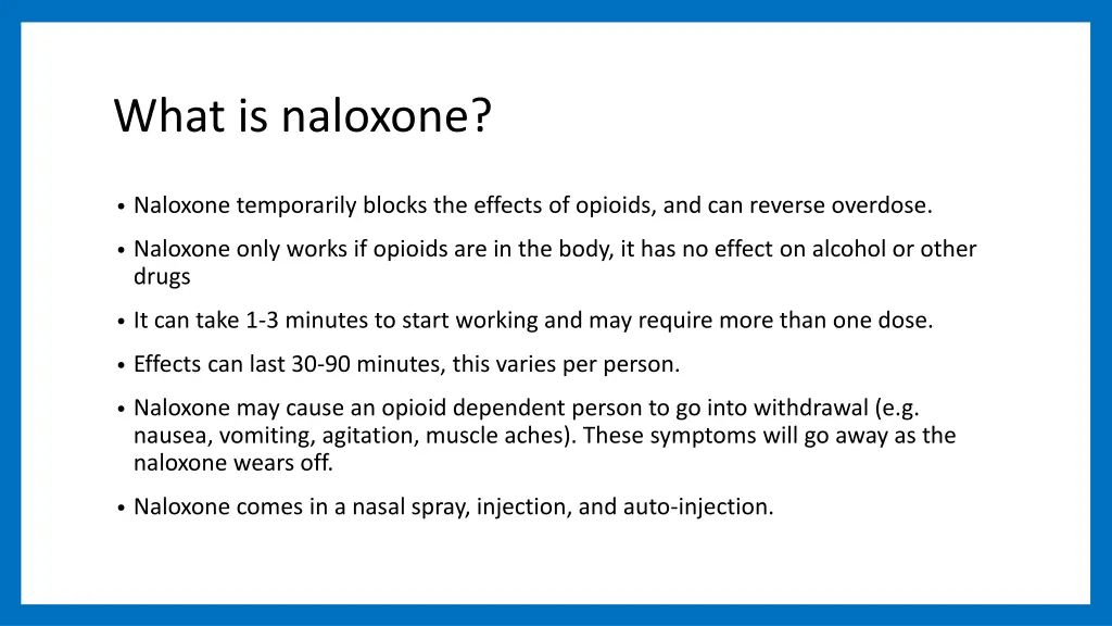 what is naloxone