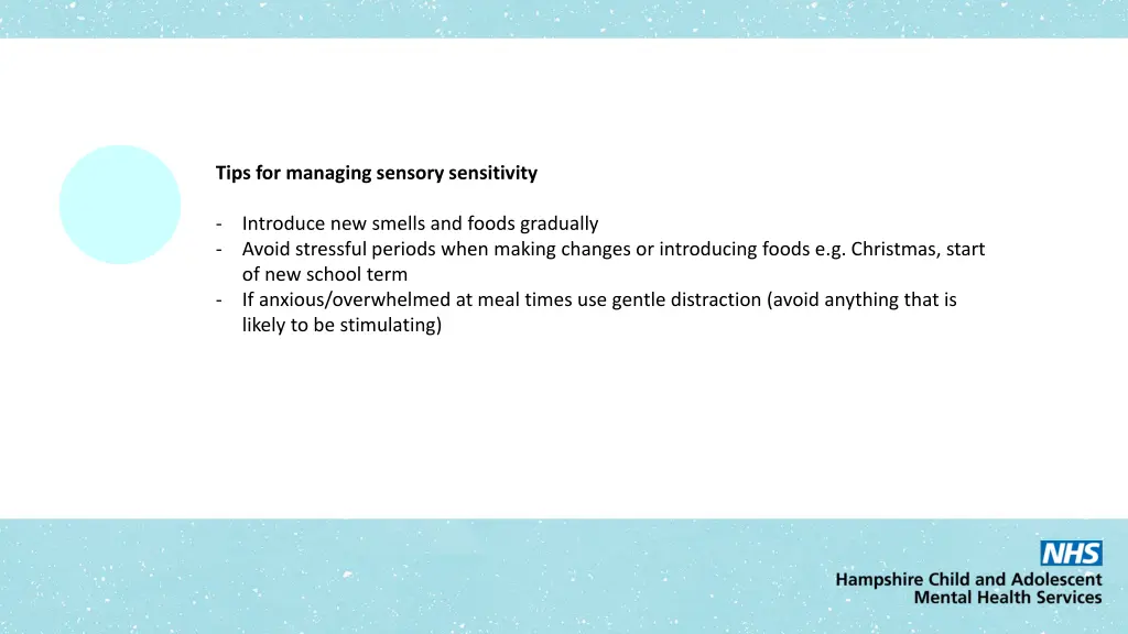 tips for managing sensory sensitivity