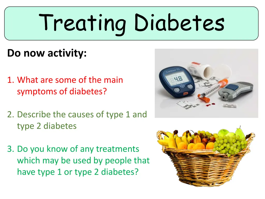 treating diabetes