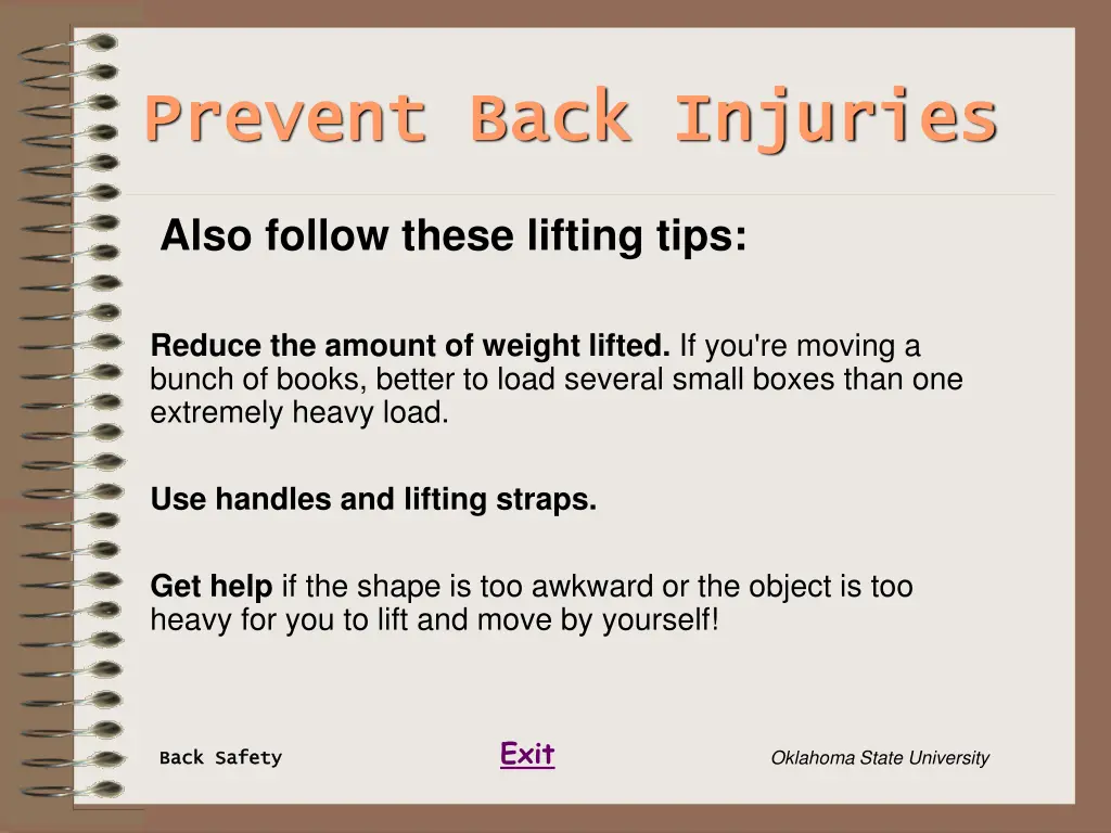 prevent back injuries prevent back injuries 9