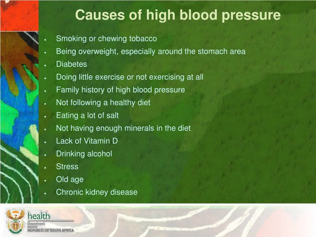 causes of high blood pressure