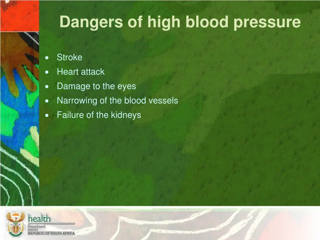 dangers of high blood pressure