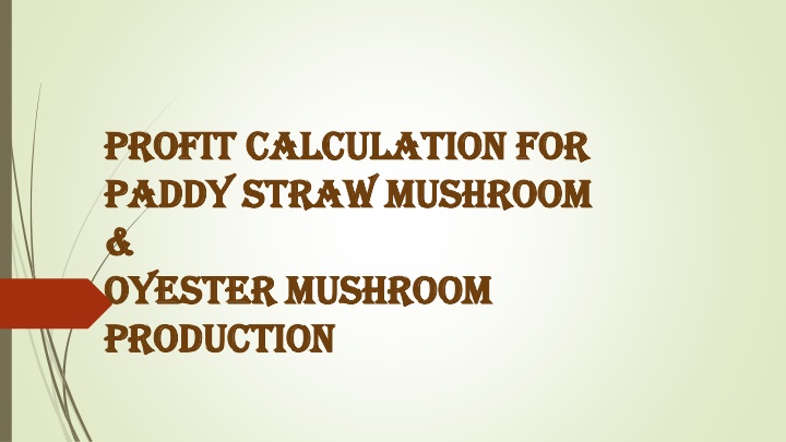 profit calculation for profit calculation