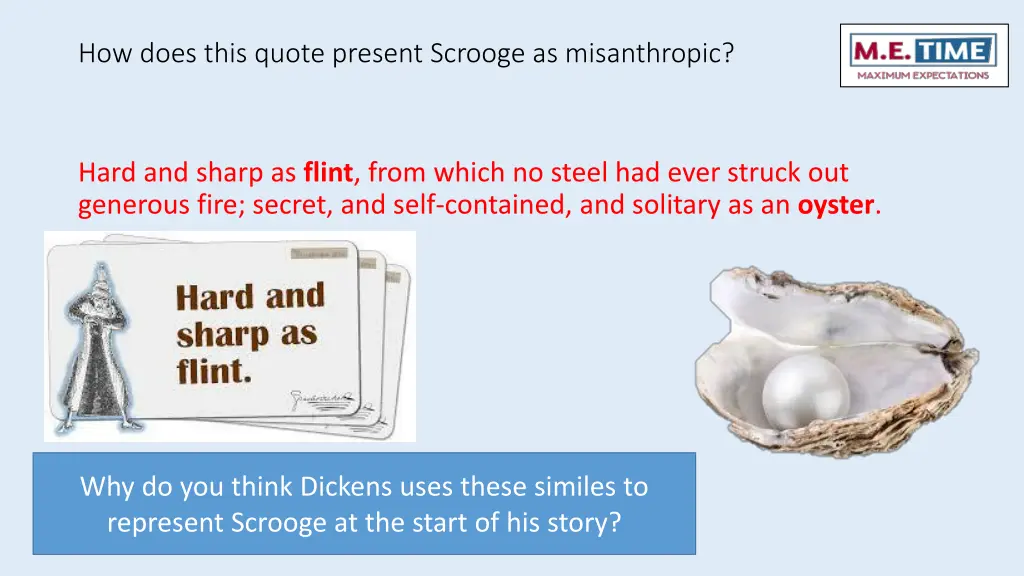 how does this quote present scrooge