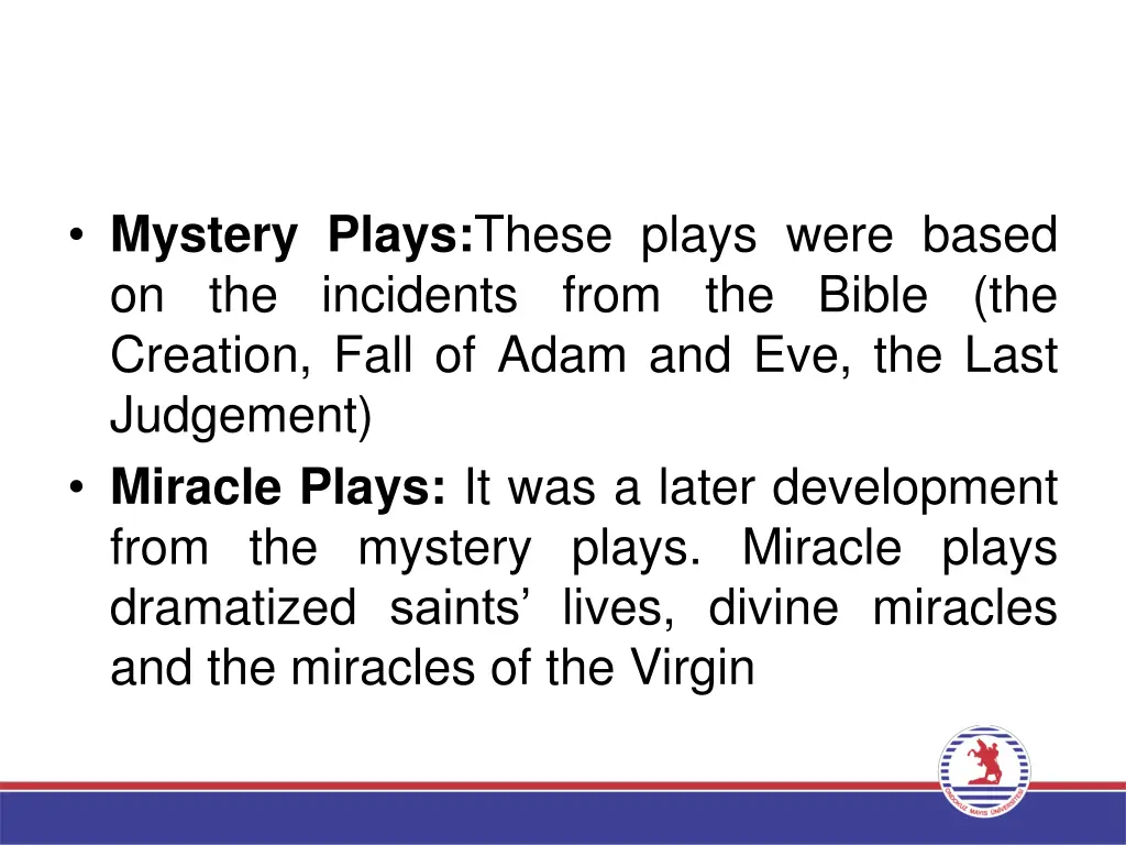 mystery plays these plays were based