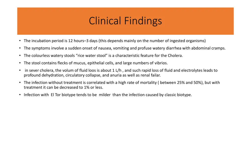 clinical findings