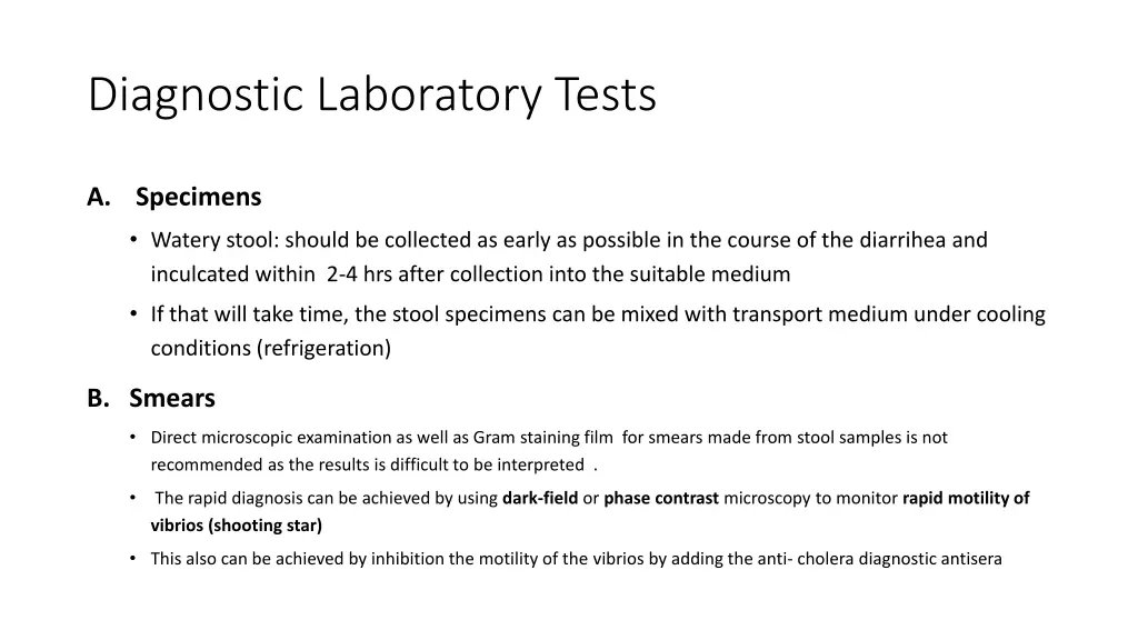 diagnostic laboratory tests