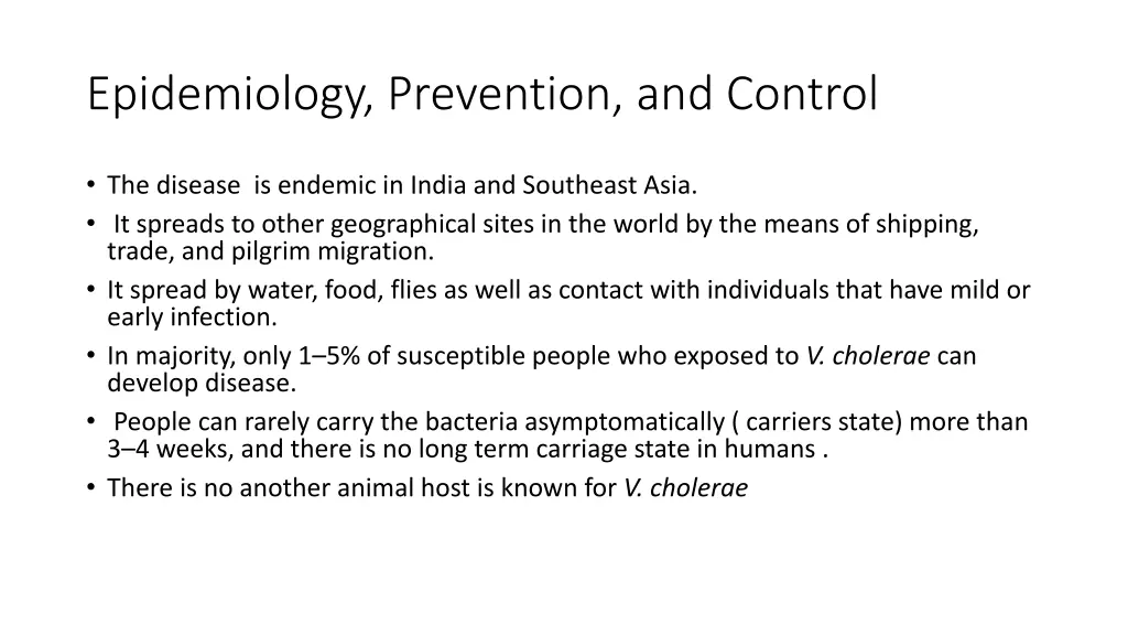 epidemiology prevention and control 1