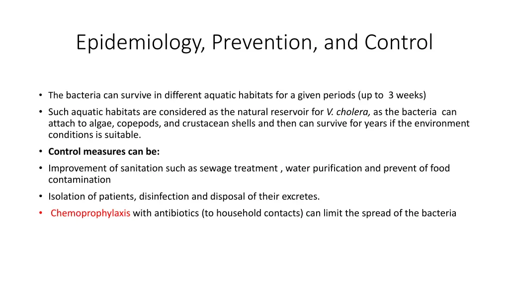 epidemiology prevention and control 2