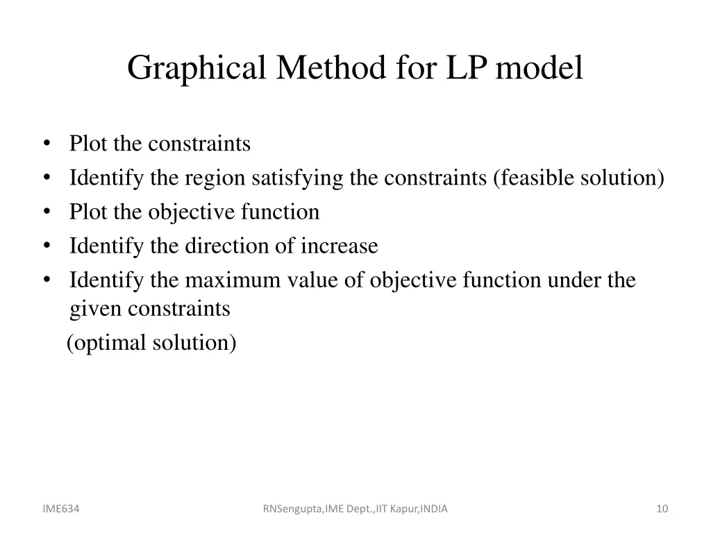 graphical method for lp model