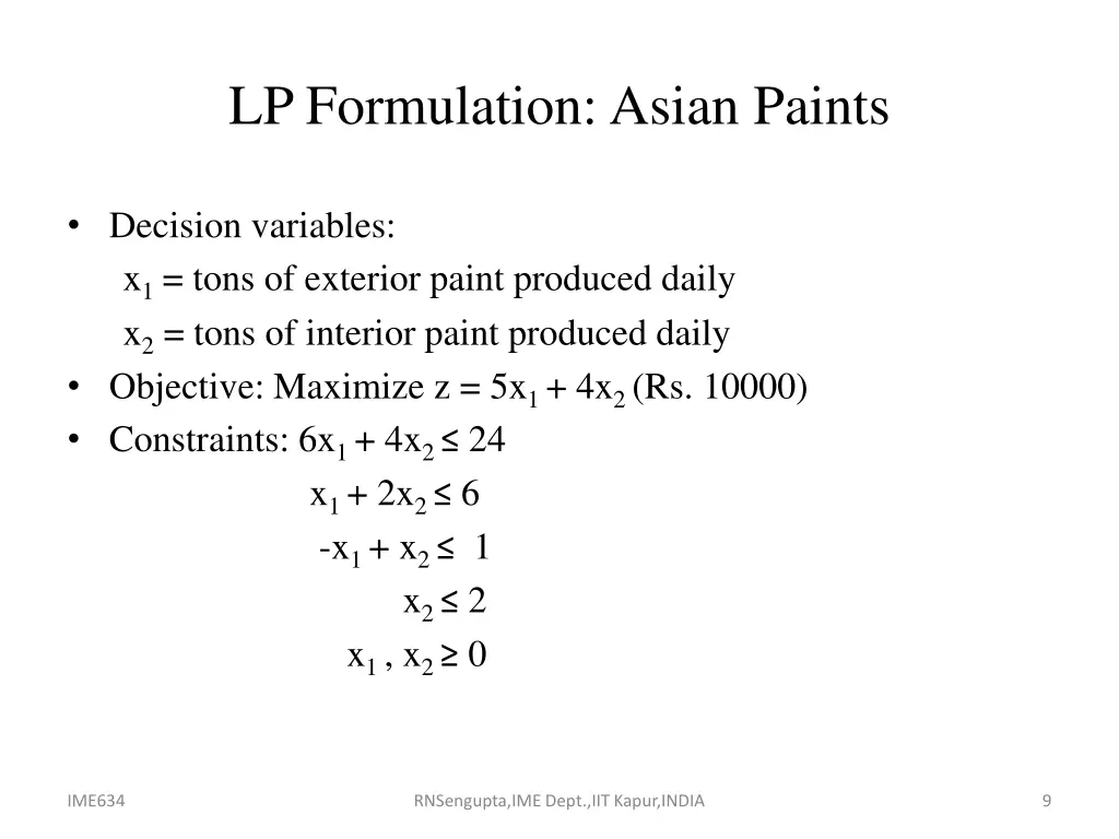 lp formulation asian paints