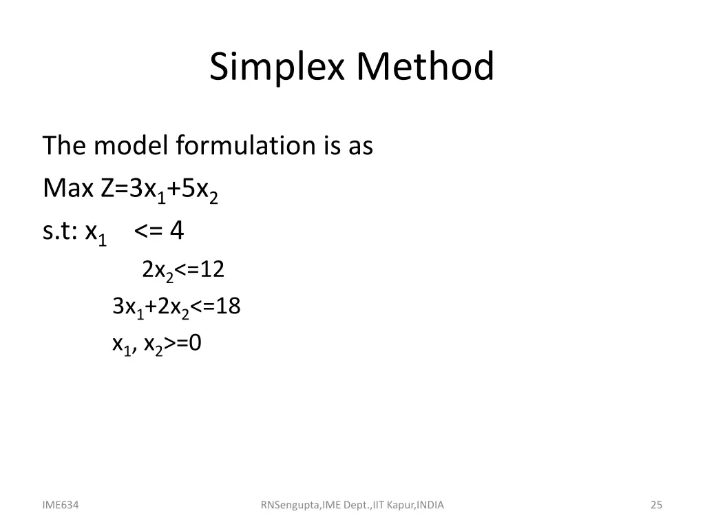 simplex method 1