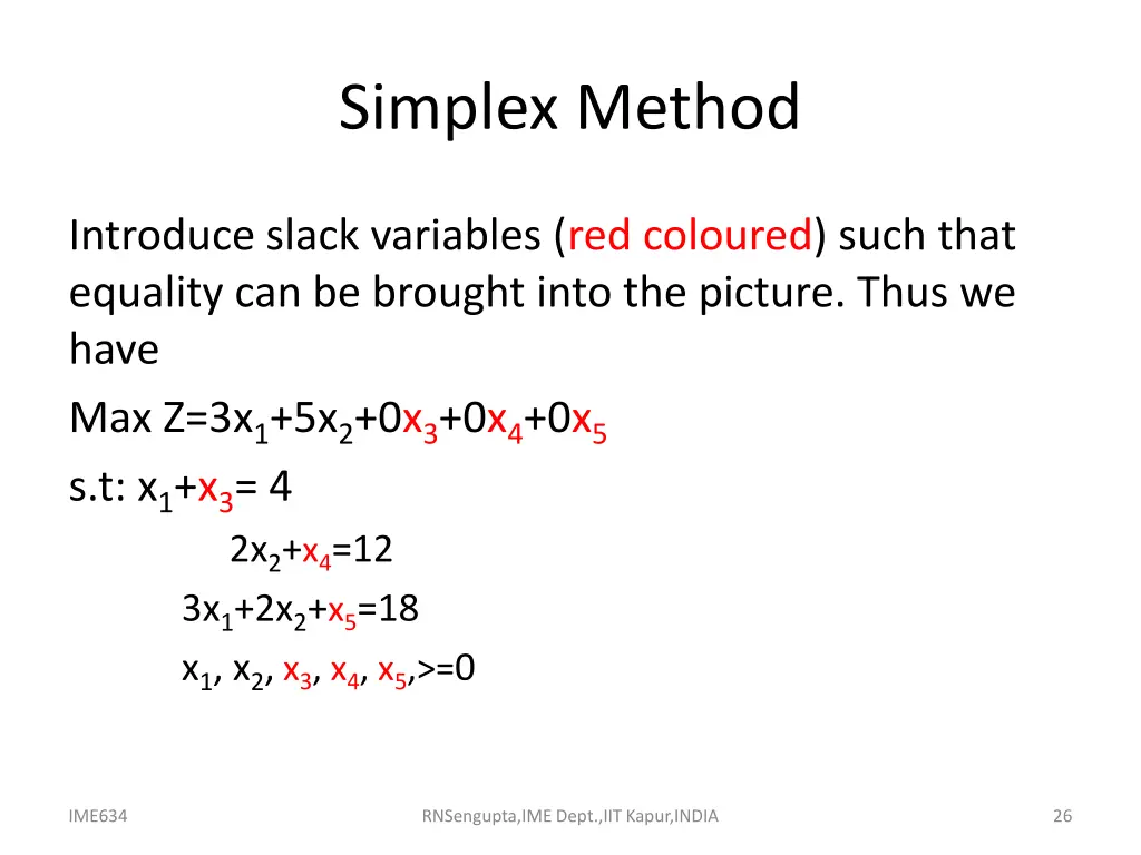 simplex method 2