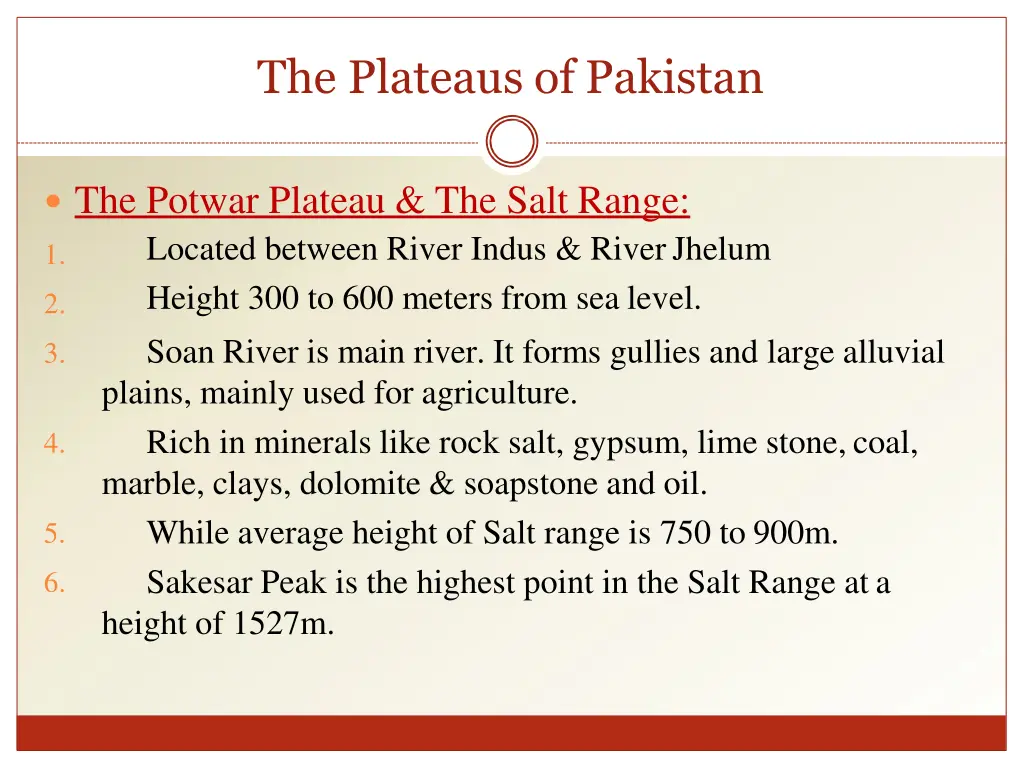 the plateaus of pakistan 2