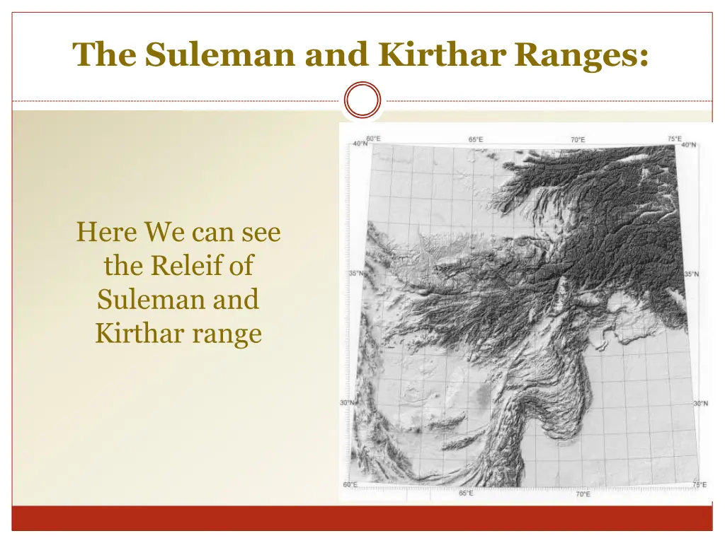 the suleman and kirthar ranges