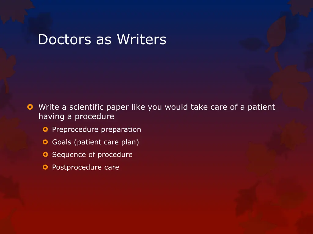 doctors as writers