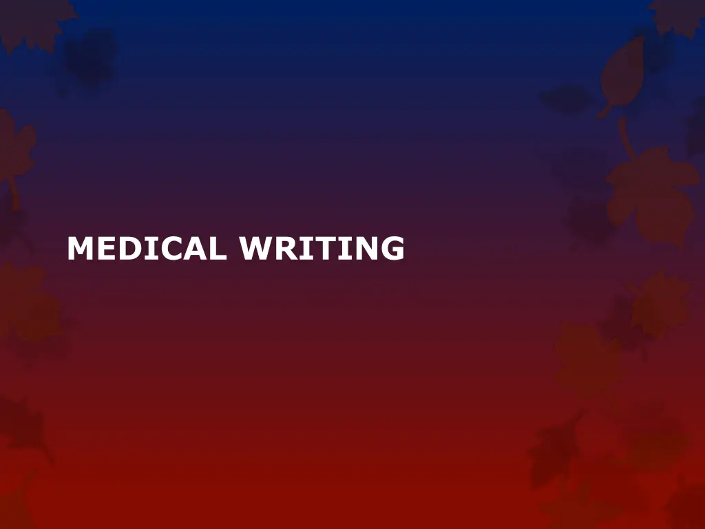 medical writing