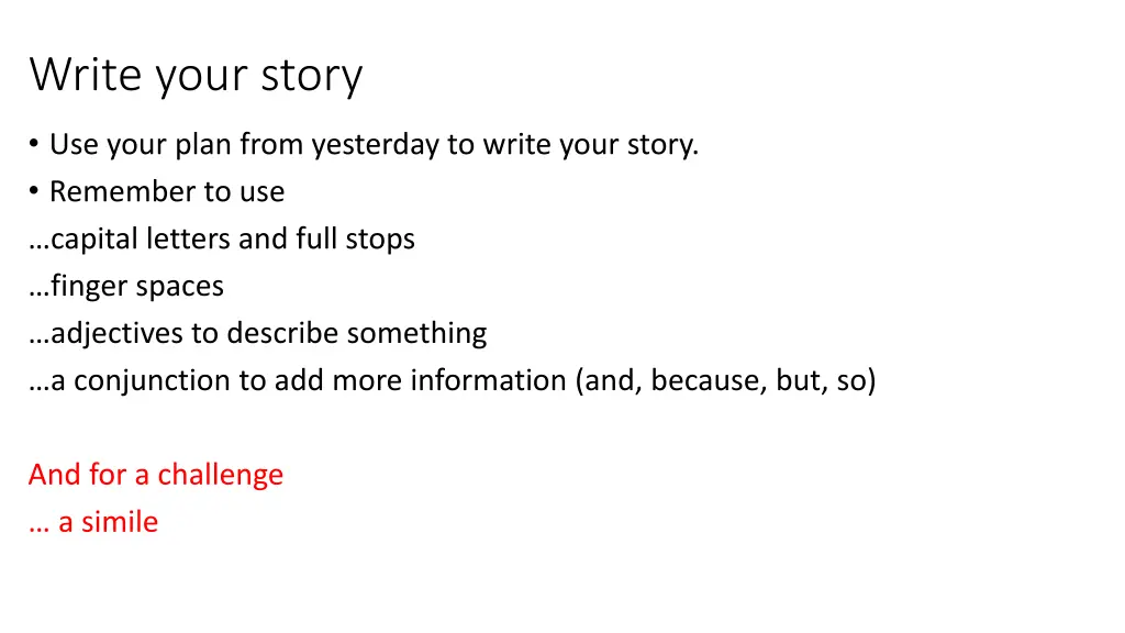 write your story