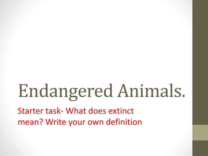 endangered animals