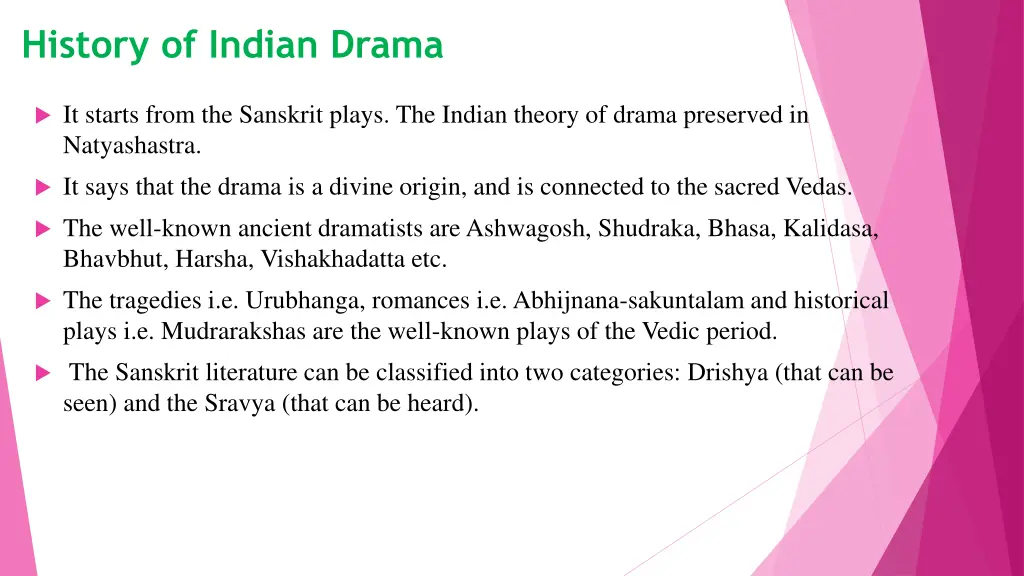 history of indian drama