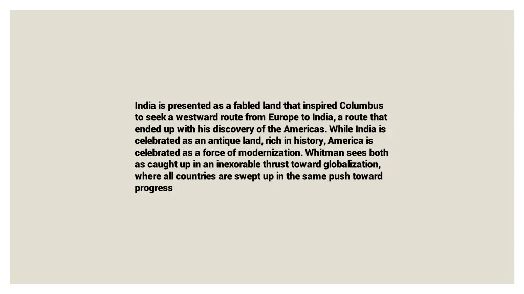 india is presented as a fabled land that inspired