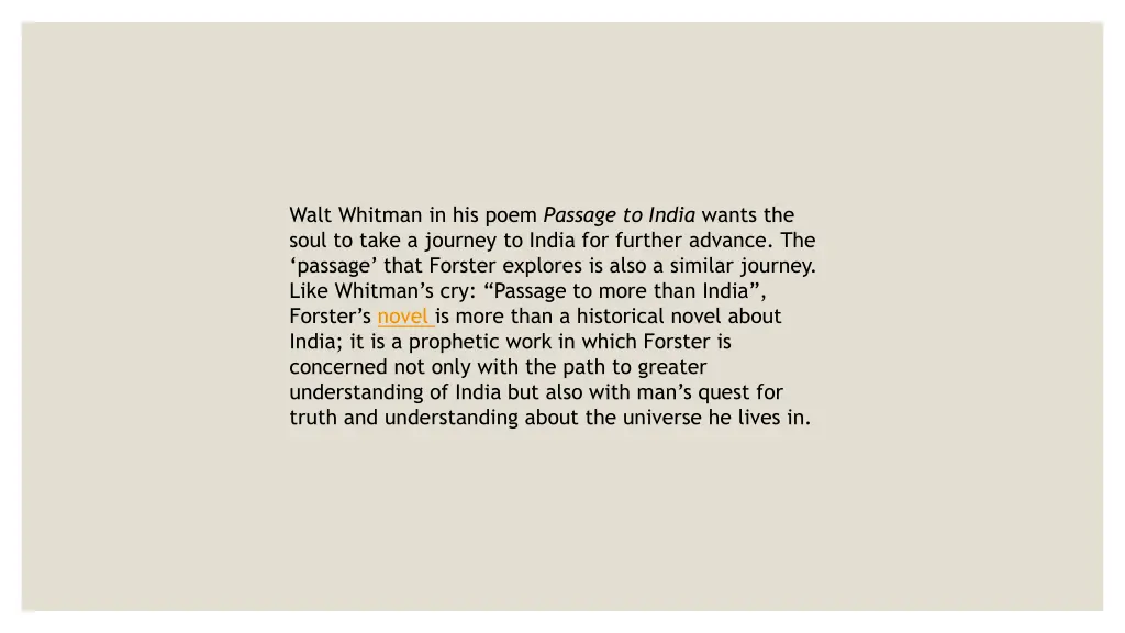 walt whitman in his poem passage to india wants